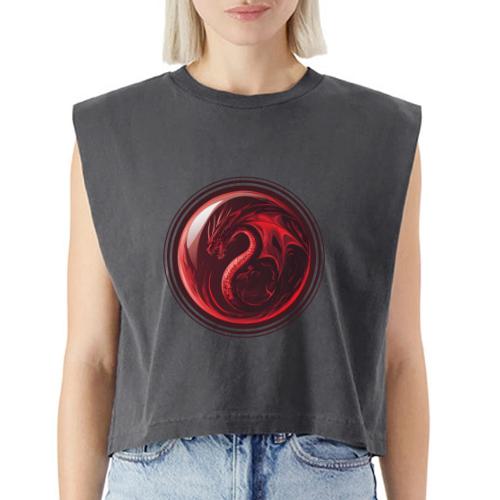 Dragon Orb - Washed Women´s Muscle Tank Top