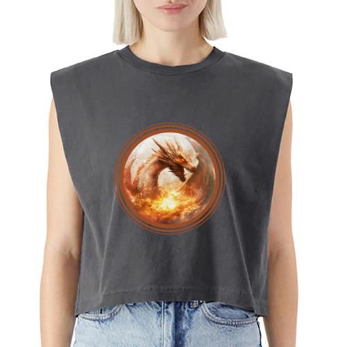 Dragon's Wrath - Washed Women´s Muscle Tank Top