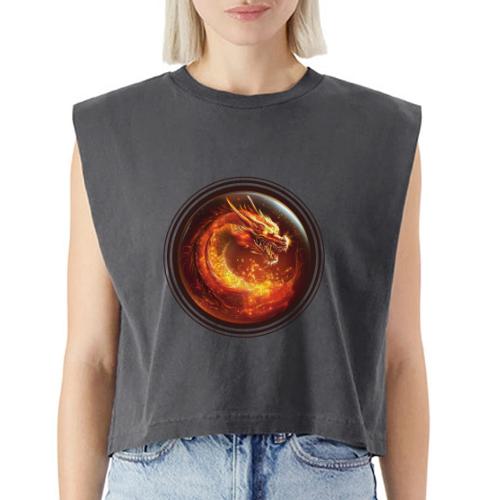 Shadow Dragon Rise - Washed Women´s Muscle Tank Top