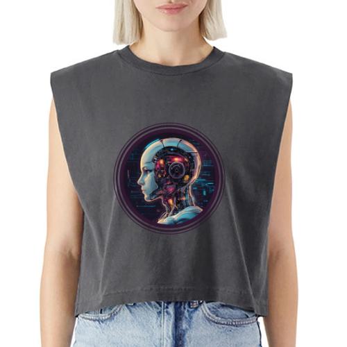 Artificial Intelligence (AI): The Future Circuit - Washed Women´s Muscle Tank Top