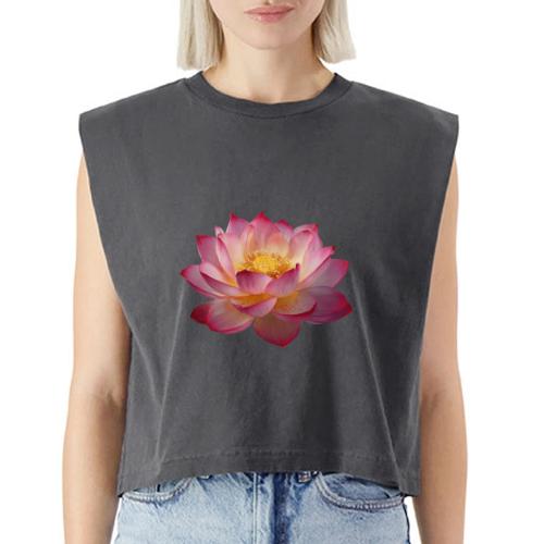 Serenity Lotus Grace - Washed Women´s Muscle Tank Top