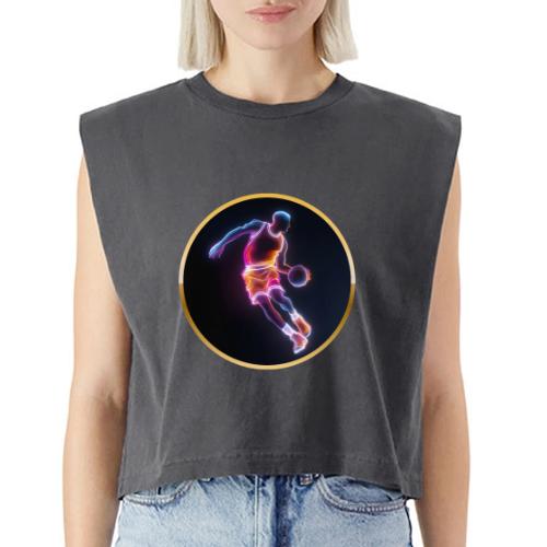 Neon Basketball Player - Washed Women´s Muscle Tank Top