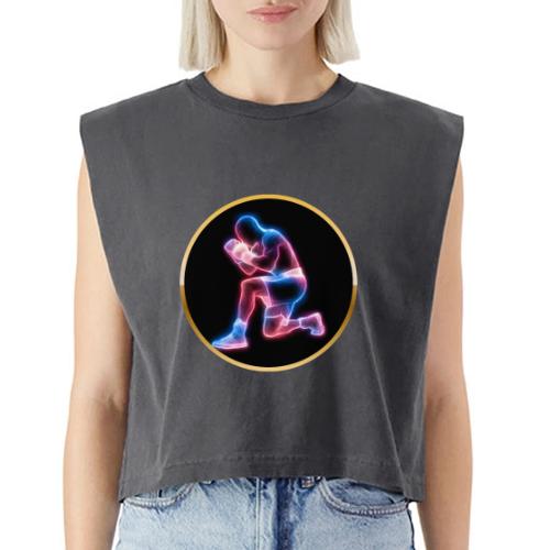 Neon Boxing Focus - Washed Women´s Muscle Tank Top