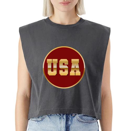 Golden USA Seal - Washed Women´s Muscle Tank Top