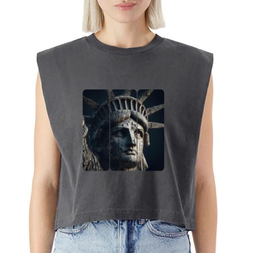 USA: Liberty in Shadows - Washed Women´s Muscle Tank Top