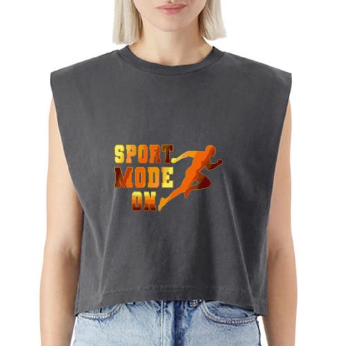 Sport Mode On - Washed Women´s Muscle Tank Top