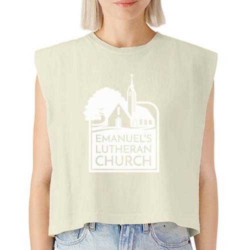 Single Vertical white2 - Washed Women´s Muscle Tank Top