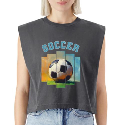 Soccer Ball Vibes - Washed Women´s Muscle Tank Top