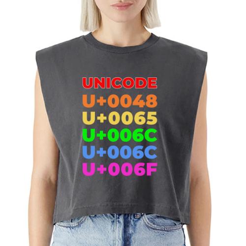 Hello, in unicode - Washed Women´s Muscle Tank Top