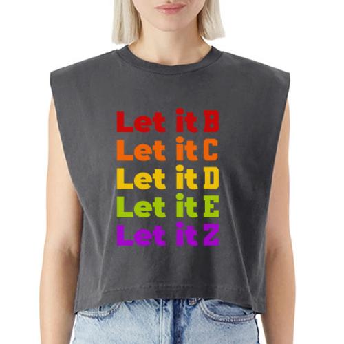 Let It Be Alphabetical - Washed Women´s Muscle Tank Top