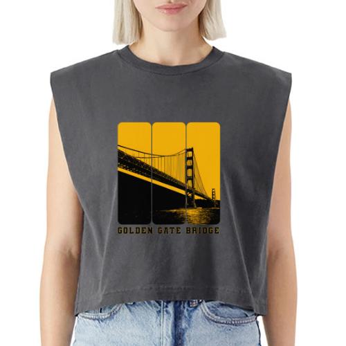 Golden Gate Bold Icon - Washed Women´s Muscle Tank Top