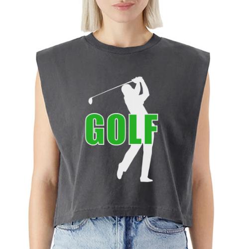 Golf: Classic Golf Motion - Washed Women´s Muscle Tank Top