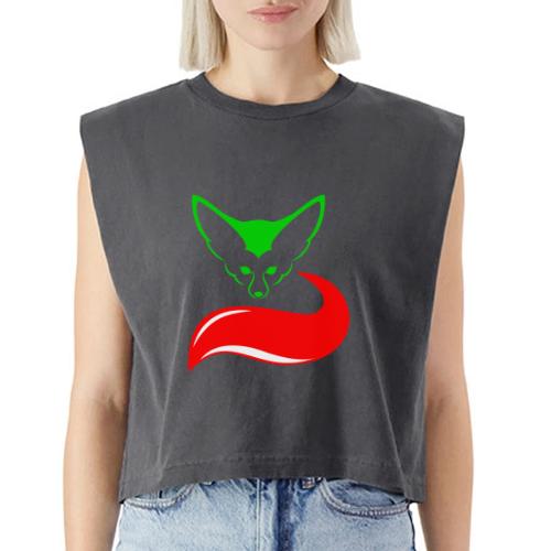 The Fennec, the Desert Fox of Algeria - Washed Women´s Muscle Tank Top