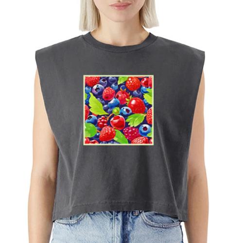 Summer Berry Medley - Washed Women´s Muscle Tank Top