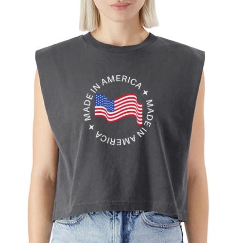 Made in America - Washed Women´s Muscle Tank Top