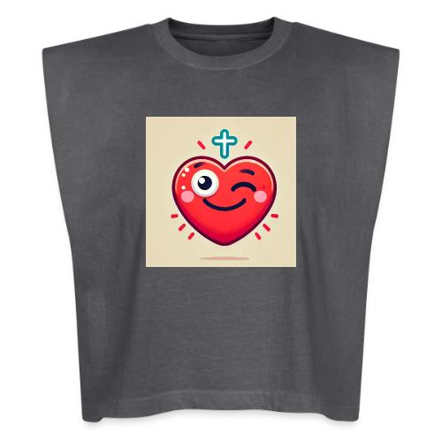 DALLE 2025 09 13 15 56 10 A winking heart sh - Washed Women´s Muscle Tank Top
