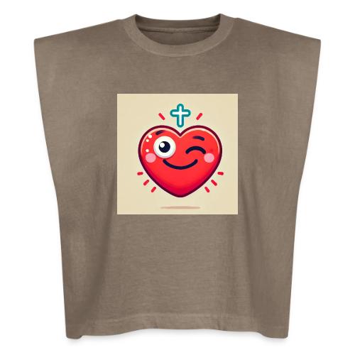 DALLE 2025 09 13 15 56 10 A winking heart sh - Washed Women´s Muscle Tank Top