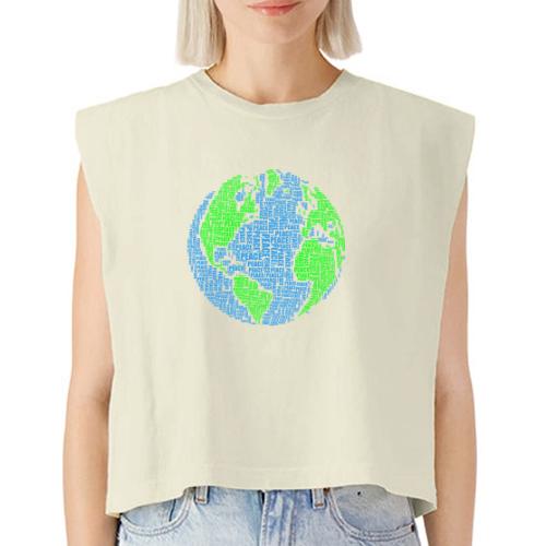 Global PEACE Sphere - Washed Women´s Muscle Tank Top