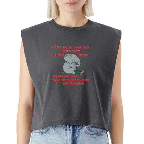 Elephant in the Room Meme - Washed Women´s Muscle Tank Top