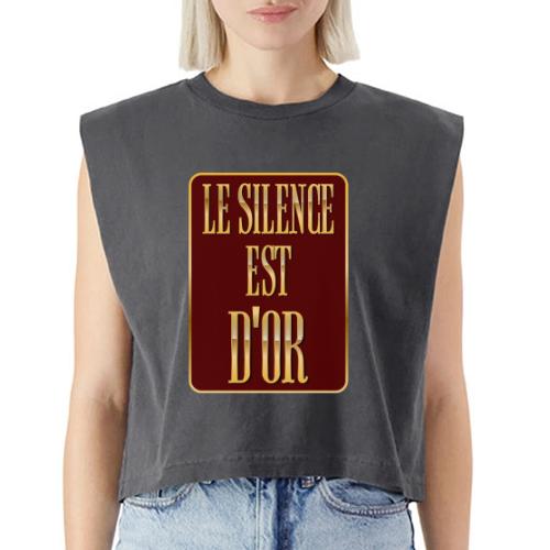 Silence is golden - Washed Women´s Muscle Tank Top