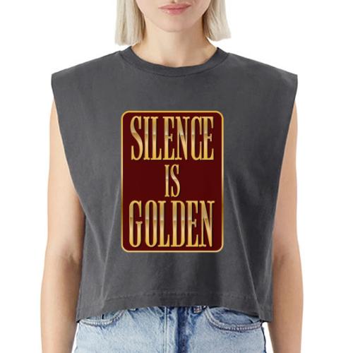 Silence Is Golden - Washed Women´s Muscle Tank Top