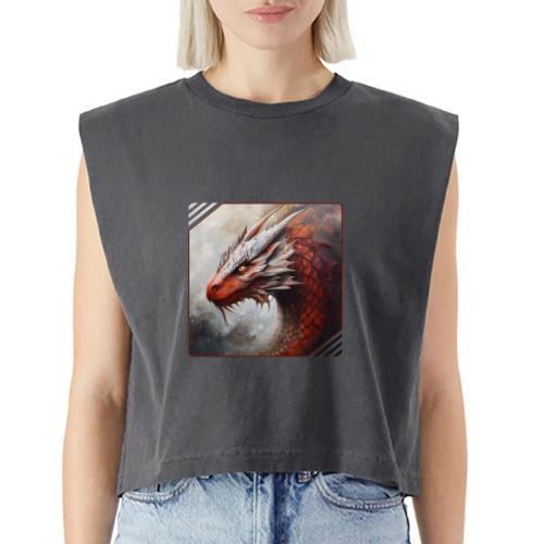 Mystic Dragon Realm - Washed Women´s Muscle Tank Top
