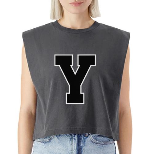Varsity Letter Y Collegiate Alphabet Art - Washed Women´s Muscle Tank Top