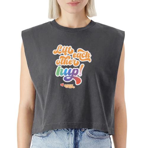 Lift each other hup! - Washed Women´s Muscle Tank Top
