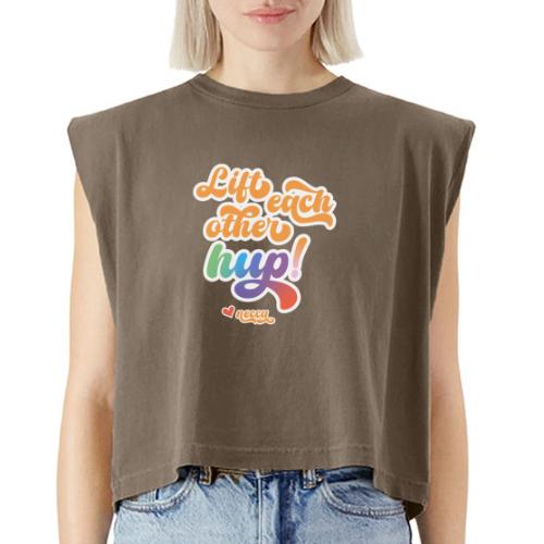 Lift each other hup! - Washed Women´s Muscle Tank Top