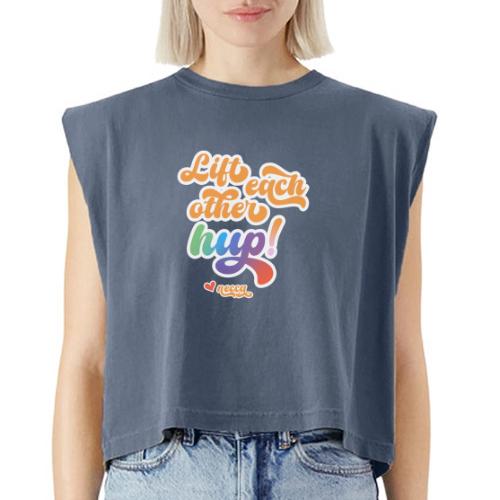 Lift each other hup! - Washed Women´s Muscle Tank Top