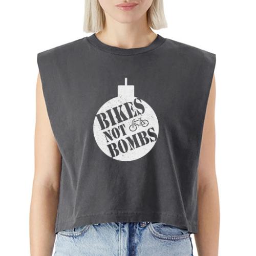 Bikes Not Bombs - Washed Women´s Muscle Tank Top