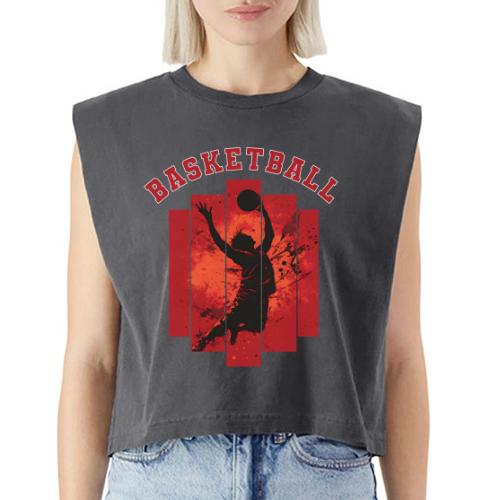 Basketball Mode On - Washed Women´s Muscle Tank Top