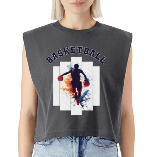 Basketball Never Stops - Washed Women´s Muscle Tank Top