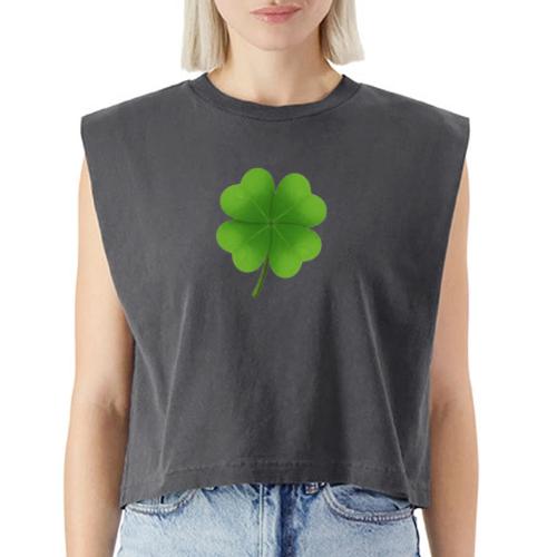 Four leaf clover - Washed Women´s Muscle Tank Top
