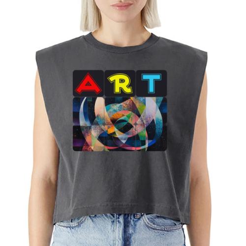 Art of Stripes and Shades - Washed Women´s Muscle Tank Top