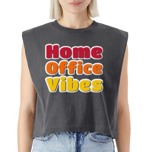 Home Office Vibes Remote Work Design - Washed Women´s Muscle Tank Top