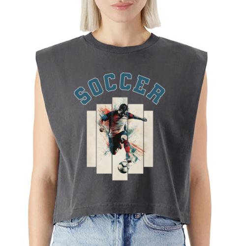 Soccer Vibes - Washed Women´s Muscle Tank Top