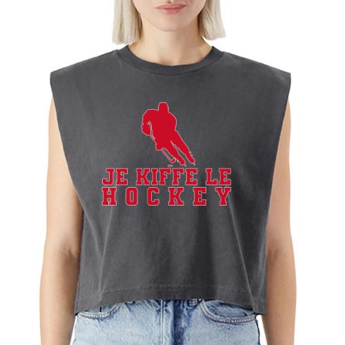 I love hockey - Washed Women´s Muscle Tank Top