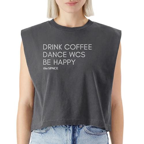 Drink coffee, Dance WCS - Washed Women´s Muscle Tank Top