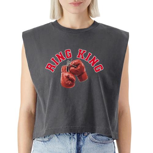 Boxing: Ring King Glory - Washed Women´s Muscle Tank Top