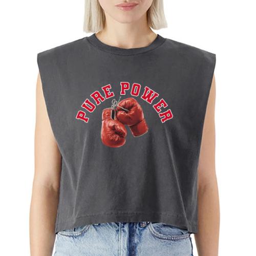 Boxing: Pure Power Punch - Washed Women´s Muscle Tank Top