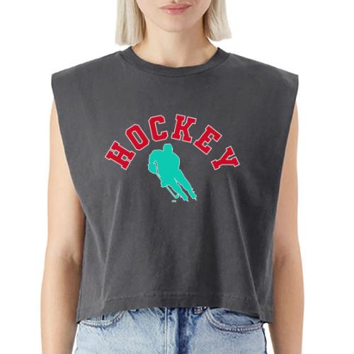 Hockey Player Silhouette - Washed Women´s Muscle Tank Top