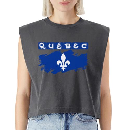 Québec la Belle province - Washed Women´s Muscle Tank Top