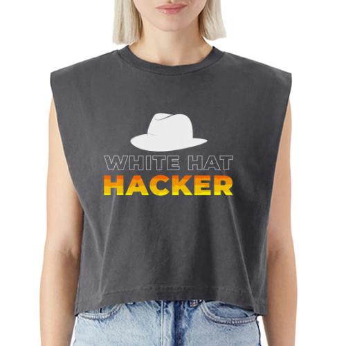White Hat Hacker - Washed Women´s Muscle Tank Top