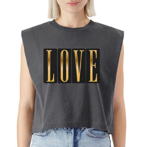 Golden Love - Washed Women´s Muscle Tank Top