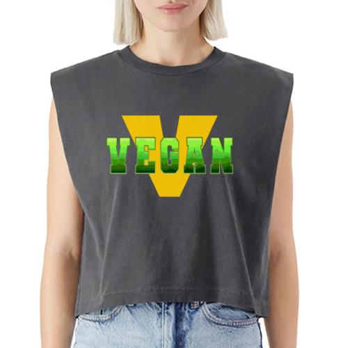 Vegan Energy V - Washed Women´s Muscle Tank Top