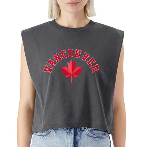 Vancouver with maple leaf - Washed Women´s Muscle Tank Top