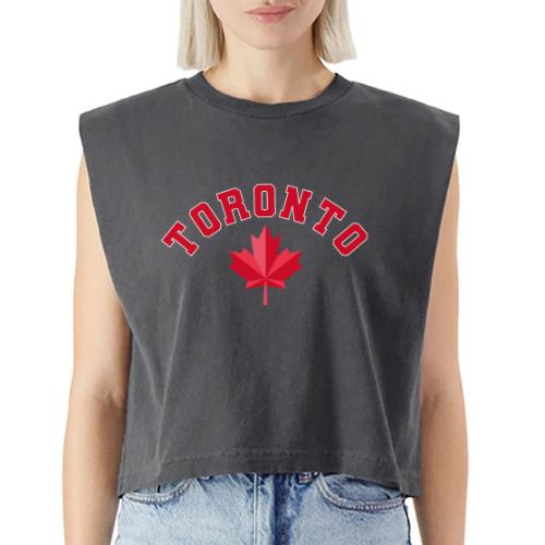 Toronto with maple leaf - Washed Women´s Muscle Tank Top