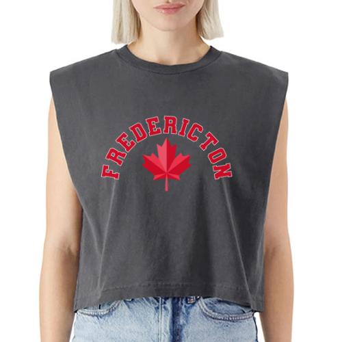 Fredericton with maple leaf - Washed Women´s Muscle Tank Top