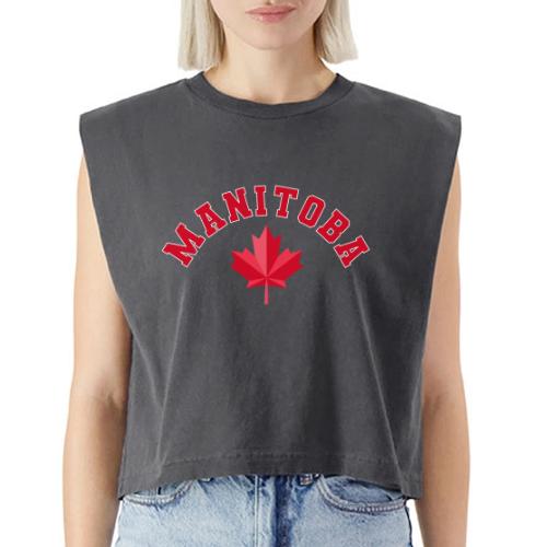 Manitoba with maple leaf - Washed Women´s Muscle Tank Top